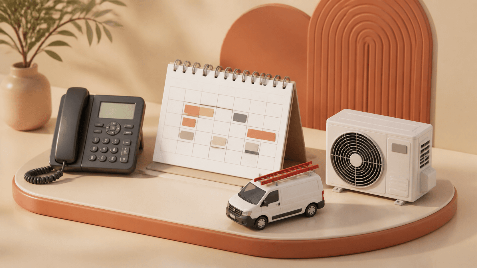AI receptionist for HVAC companies visual