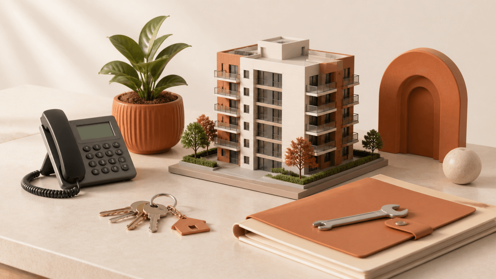 AI receptionist for property management visual