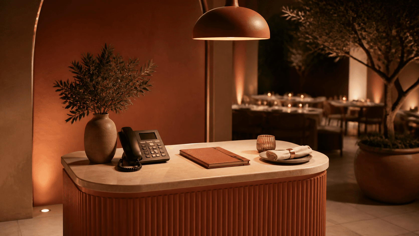 AI receptionist for restaurants visual