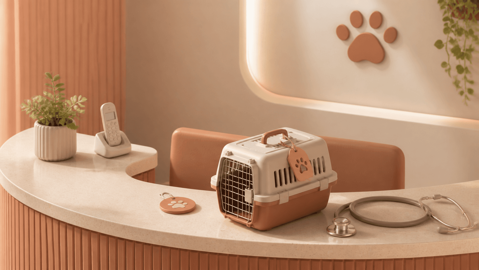 AI receptionist for veterinary clinics visual